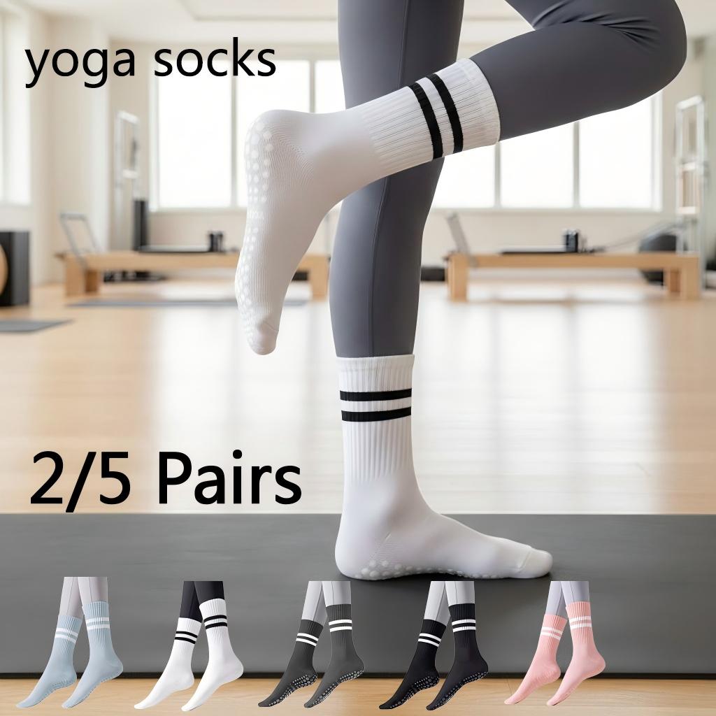 Pilates Yoga And Gym - 여성용 논슬립 요가 양말, 그립감 있는