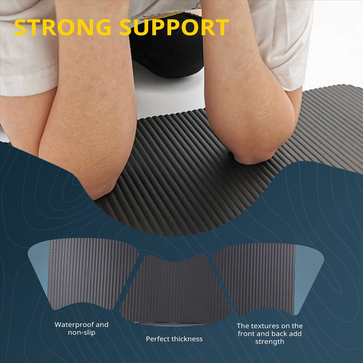 Pilates Yoga Mat Thickness - Doings 15MM 두꺼운 요가 매트 컴포트
