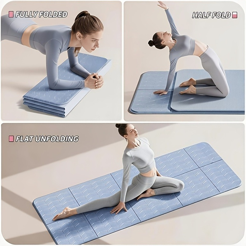 Pilates Yoga Mat Thickness - 미끄럼 방지 특대형 접이식 요가 매트,
