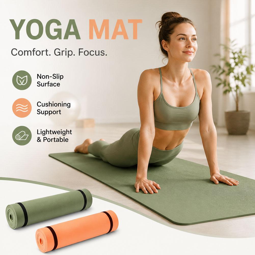 Pilates Yoga Mat Thickness - 두꺼운 요가 매트 미끄럼 방지 스포츠