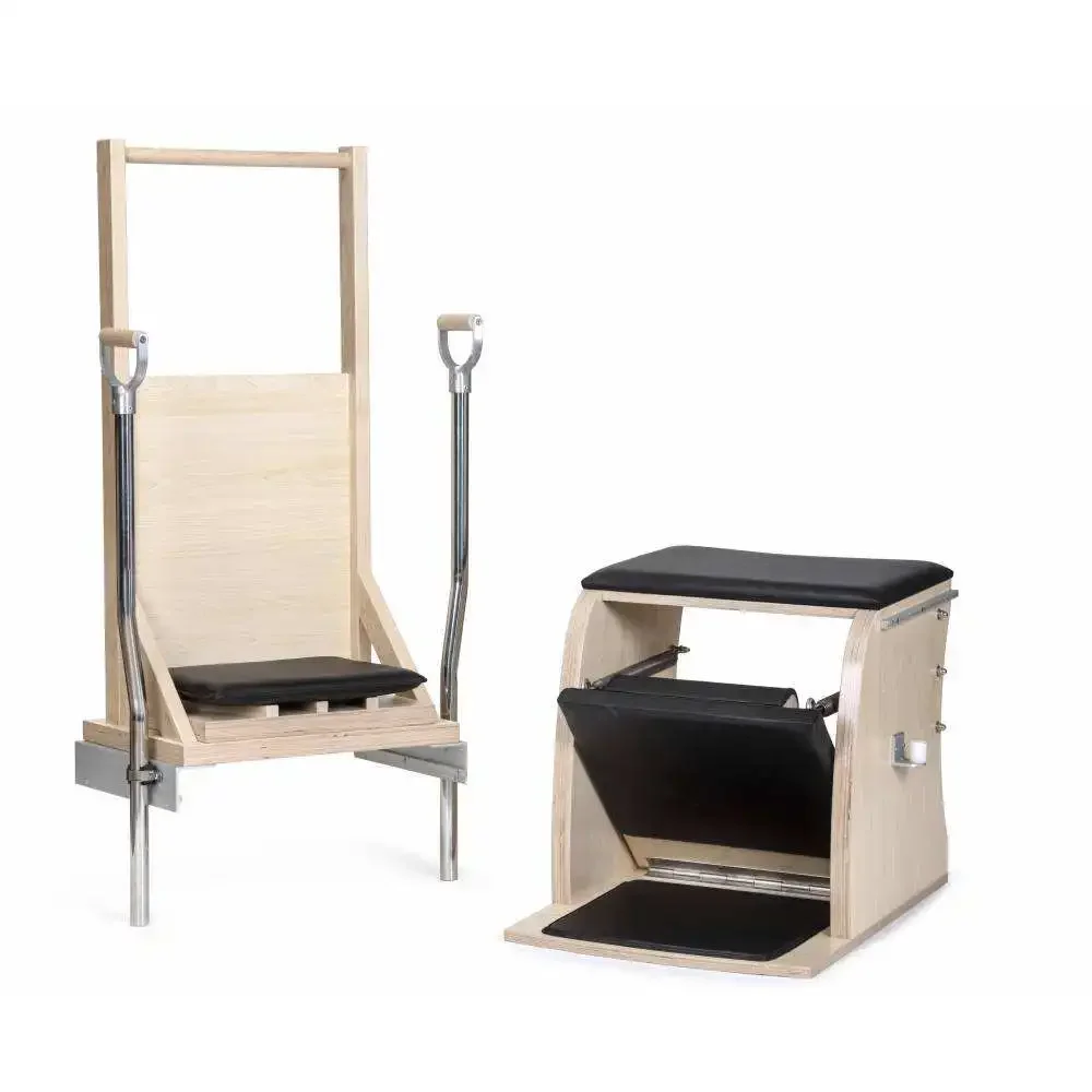 내구성 있는 휴대용 고품질 요가 운동 기구 나무 원다  - Pilates Chair Wunda 리뷰 및 가격