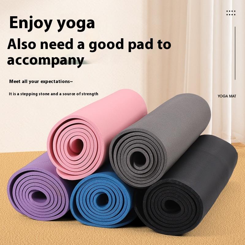 1개 두꺼운 요가 매트 미끄럼 방지 스포츠 피트니스 매 - Pilates Yoga Mat Thickness 리뷰 및 가격
