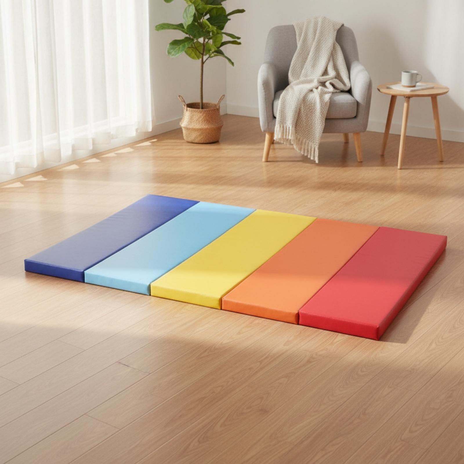 접이식 체조 매트(손잡이 포함) - 홈 운동, 요가,  - Pilates Yoga Mat Thickness 리뷰 및 가격