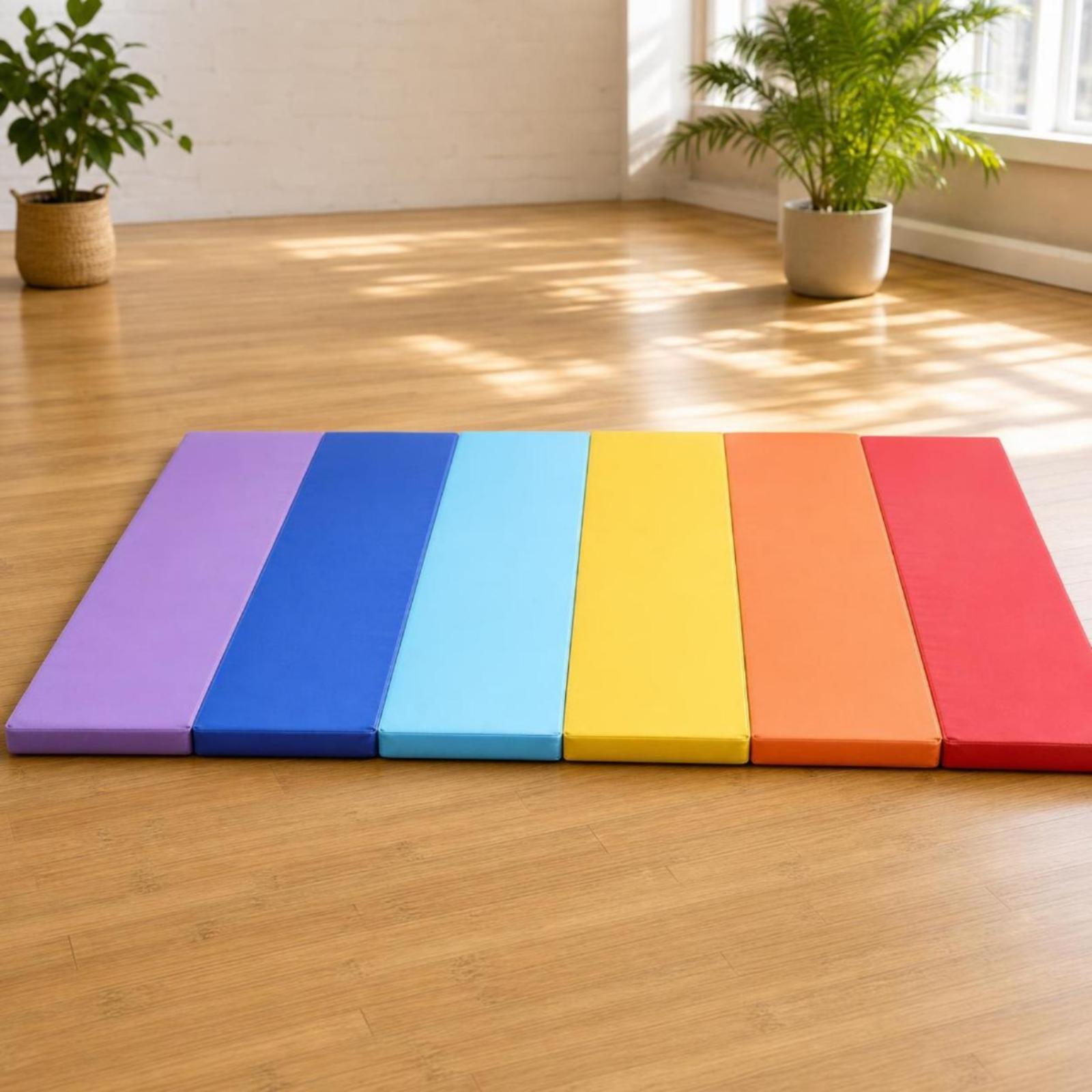 접이식 체조 매트(손잡이 포함) - 홈 운동, 요가,  - Pilates Yoga Mat Thickness 리뷰 및 가격