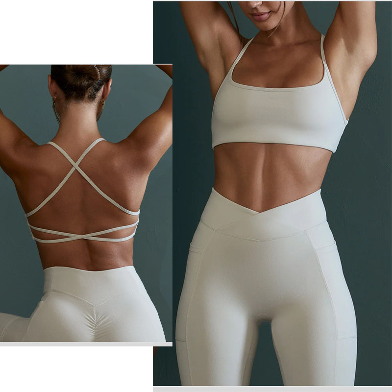 Aiithuug Crisscross Back 요가 브래 - Pilates Yoga And Gym 리뷰 및 가격
