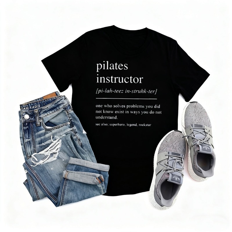 필라테스 강사 코튼 티셔츠 여성용 웃긴 셔츠 운동 요가 - Pilates Yoga Instructor 리뷰 및 가격