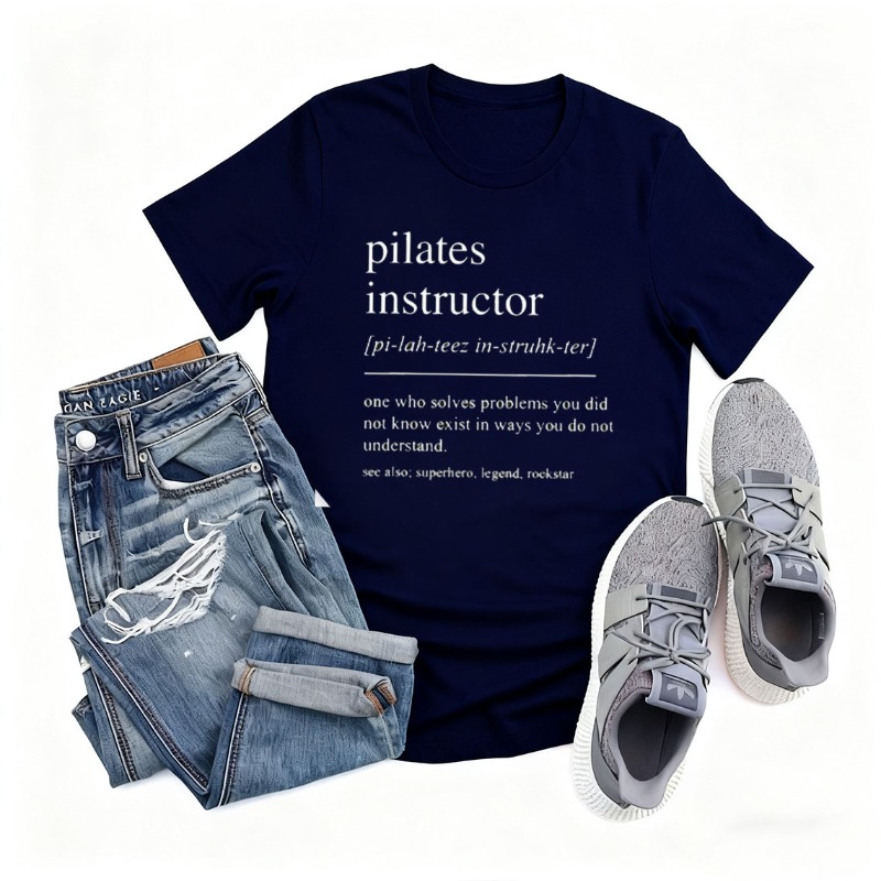 필라테스 강사 코튼 티셔츠 여성용 웃긴 셔츠 운동 요가 - Pilates Yoga Instructor 리뷰 및 가격