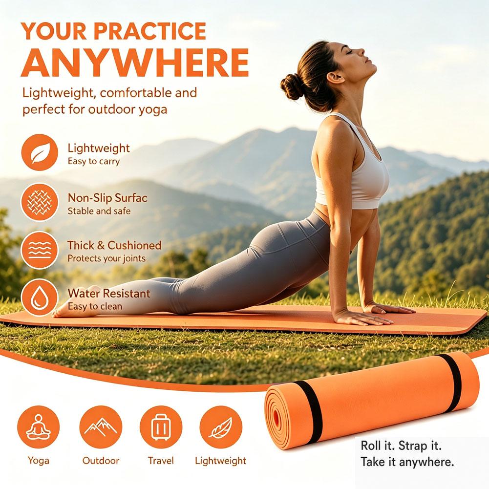 1/2Pcs 두꺼운 요가 매트 미끄럼 방지 스포츠 피트 - Pilates Yoga Mat Thickness 리뷰 및 가격